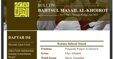 Buletin Bahsul Masail Al-Khoirot No 3 Minggu ke-3 Juli 2023