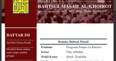 Buletin Bahtsul Masail Al-Khoirot No. 7, Agustus Minggu 2, 2023
